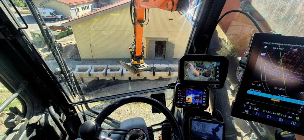 Återfyllnadsskopa för grävmaskin